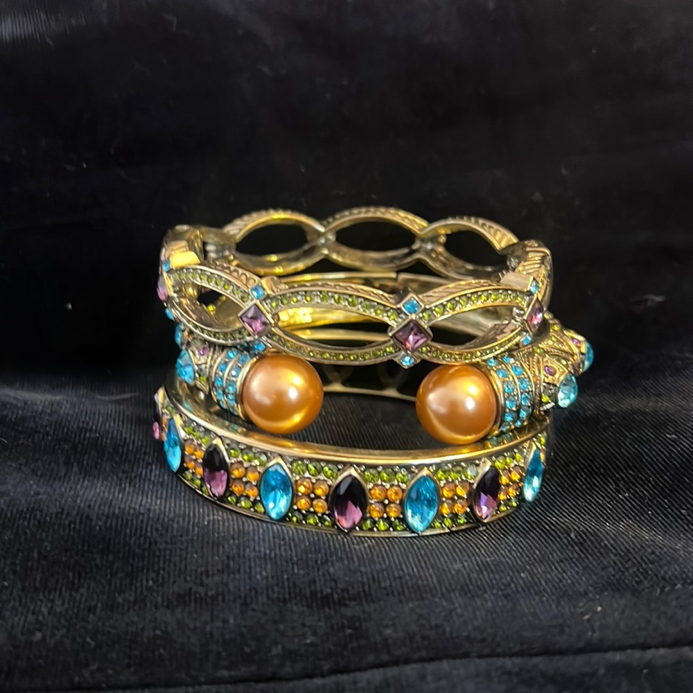 Heidi Daus Art Deco Style Stackable Bracelets. Mu… - image 1